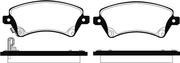 Raicam RA.0574.0 - Комплект спирачно феродо, дискови спирачки vvparts.bg