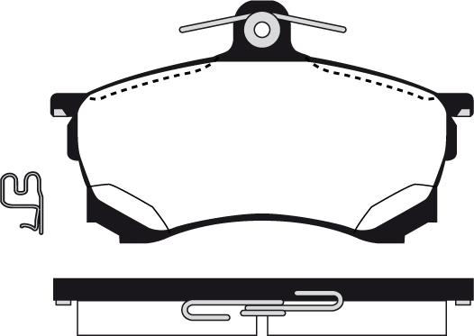 AISIN SN745 - Комплект спирачно феродо, дискови спирачки vvparts.bg