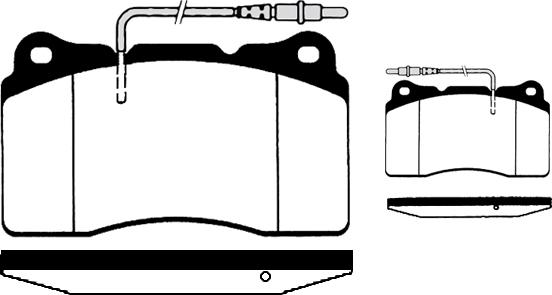 Motaquip VXL1088 - Комплект спирачно феродо, дискови спирачки vvparts.bg