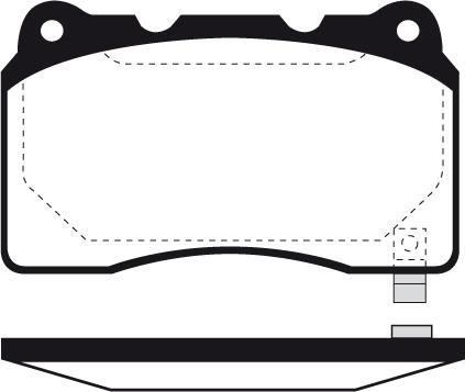 Valeo 606537 - Комплект спирачно феродо, дискови спирачки vvparts.bg