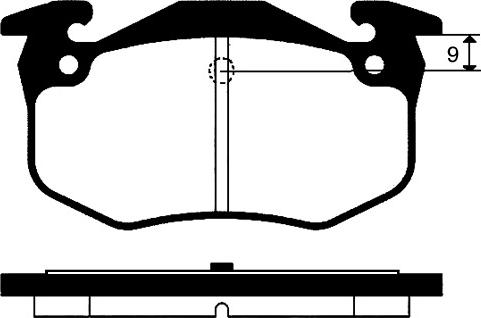 CHASE P825 - Комплект спирачно феродо, дискови спирачки vvparts.bg