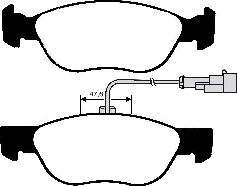 BENDIX 510945 - Комплект спирачно феродо, дискови спирачки vvparts.bg