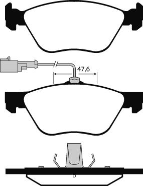 Raicam RA.0615.0 - Комплект спирачно феродо, дискови спирачки vvparts.bg