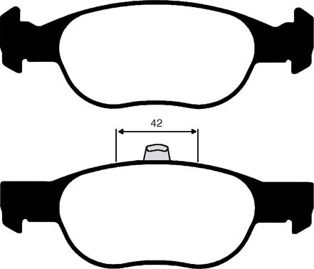 FTE 9002078 - Комплект спирачно феродо, дискови спирачки vvparts.bg