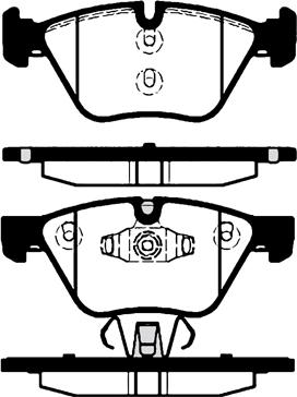 Jurid 573187J-AS - Комплект спирачно феродо, дискови спирачки vvparts.bg