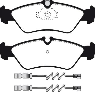 PE Automotive 0104044407193749 - Комплект спирачно феродо, дискови спирачки vvparts.bg