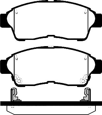 Raicam RA.0624.0 - Комплект спирачно феродо, дискови спирачки vvparts.bg