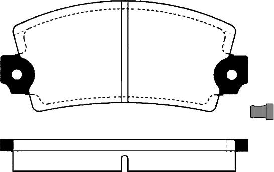 Roadhouse D49A0793 - Комплект спирачно феродо, дискови спирачки vvparts.bg