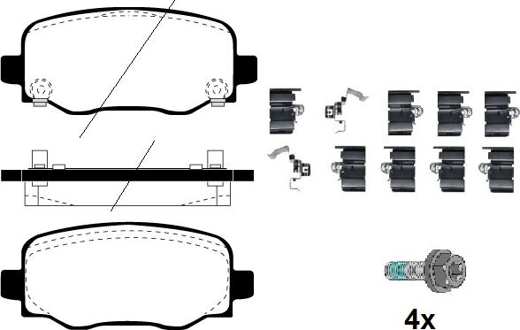 Raicam RA.0109.0K1 - Комплект спирачно феродо, дискови спирачки vvparts.bg