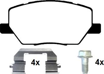 Raicam RA.0110.0K1 - Комплект спирачно феродо, дискови спирачки vvparts.bg