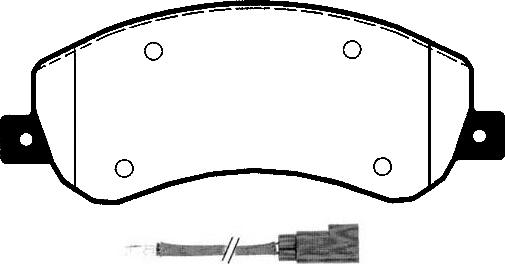 Triscan P1350302 - Комплект спирачно феродо, дискови спирачки vvparts.bg