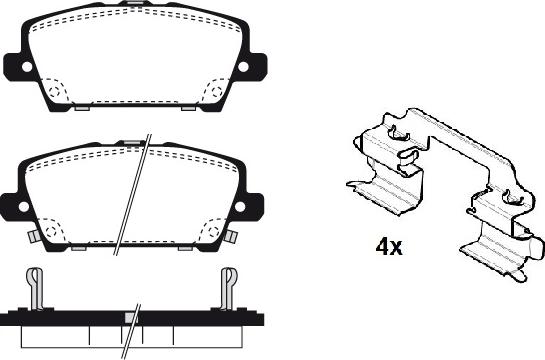 Raicam RA.0850.0K1 - Комплект спирачно феродо, дискови спирачки vvparts.bg