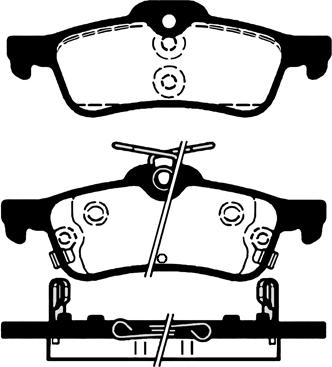 MGA MGA1111 - Комплект спирачно феродо, дискови спирачки vvparts.bg