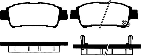 Raicam RA.0812.0 - Комплект спирачно феродо, дискови спирачки vvparts.bg