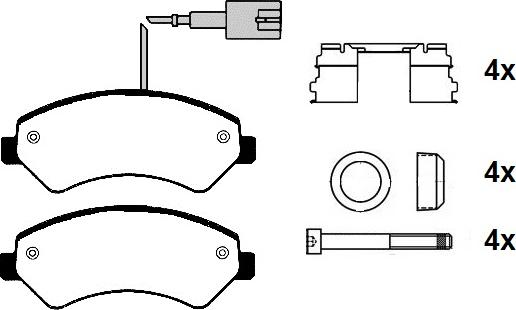 Raicam RA.0886.3K1 - Комплект спирачно феродо, дискови спирачки vvparts.bg