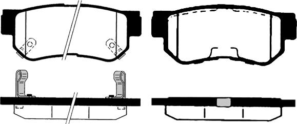 Raicam RA.0833.0 - Комплект спирачно феродо, дискови спирачки vvparts.bg