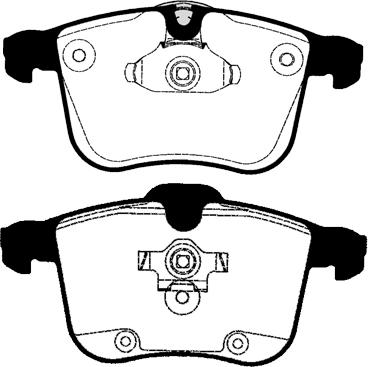 LPR 5P1244 - Комплект спирачно феродо, дискови спирачки vvparts.bg