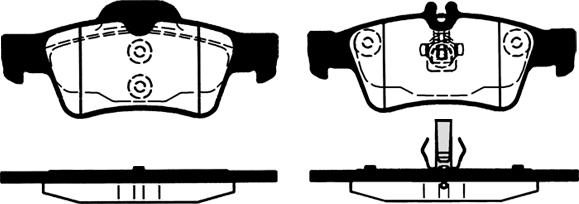 TRUPART DP11526RS - Комплект спирачно феродо, дискови спирачки vvparts.bg