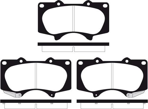 Raicam RA.0871.0 - Комплект спирачно феродо, дискови спирачки vvparts.bg