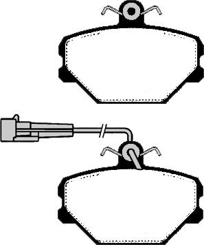 Raicam RA.0349.1 - Комплект спирачно феродо, дискови спирачки vvparts.bg