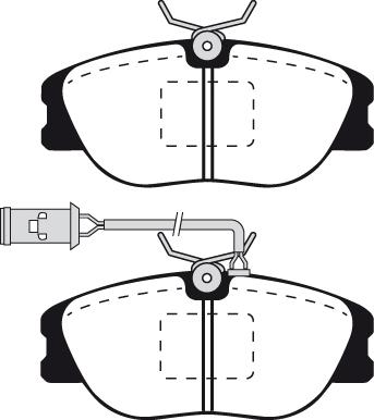 FTE BL1247B2 - Комплект спирачно феродо, дискови спирачки vvparts.bg