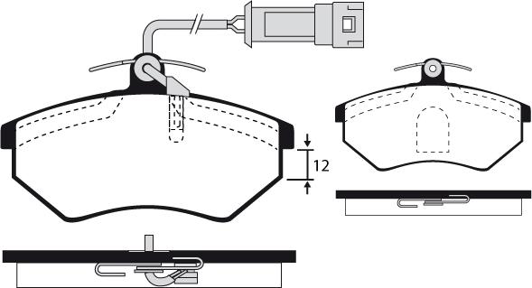 Raicam RA.0310.5 - Комплект спирачно феродо, дискови спирачки vvparts.bg