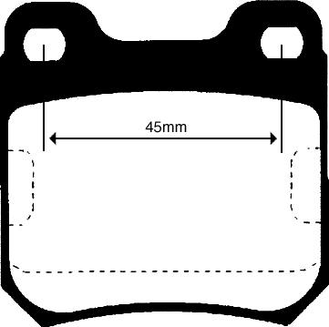 Holden 90 540 177 - Комплект спирачно феродо, дискови спирачки vvparts.bg