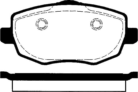 MOPROD MDP1704 - Комплект спирачно феродо, дискови спирачки vvparts.bg