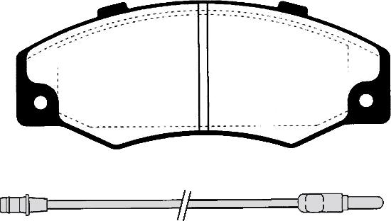 Delphi LUP489 - Комплект спирачно феродо, дискови спирачки vvparts.bg