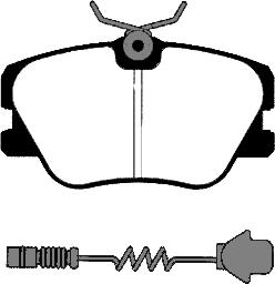 BETTAPARTS BDP415 - Комплект спирачно феродо, дискови спирачки vvparts.bg