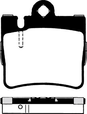 MK Kashiyama D10080 - Комплект спирачно феродо, дискови спирачки vvparts.bg