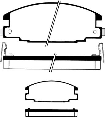 Raicam RA.0755.0 - Комплект спирачно феродо, дискови спирачки vvparts.bg