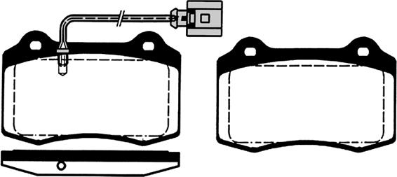 Triscan 36243401 - Комплект спирачно феродо, дискови спирачки vvparts.bg