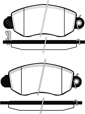 Raicam RA.0757.0 - Комплект спирачно феродо, дискови спирачки vvparts.bg