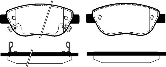 Raicam RA.0761.8 - Комплект спирачно феродо, дискови спирачки vvparts.bg