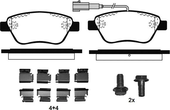 Raicam RA.0761.2K1 - Комплект спирачно феродо, дискови спирачки vvparts.bg