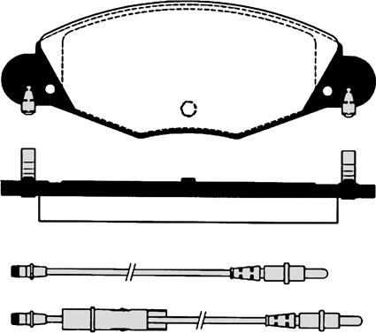 Rameder T0610154 - Комплект спирачно феродо, дискови спирачки vvparts.bg