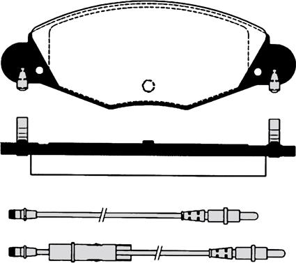 Triscan HP T9104 - Комплект спирачно феродо, дискови спирачки vvparts.bg