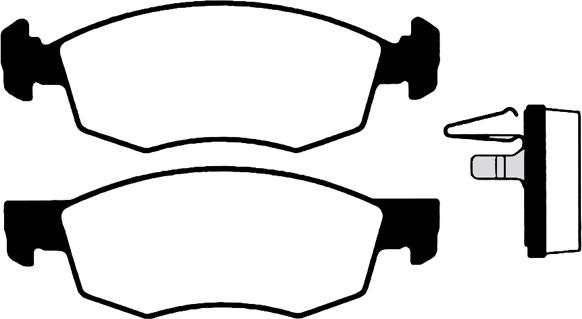 Ferodo HQF3012PAC - Комплект спирачно феродо, дискови спирачки vvparts.bg