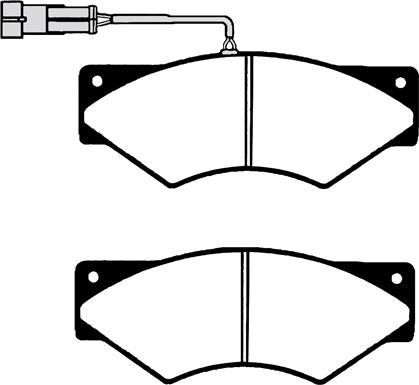 MEC-Diesel 570334 - Комплект спирачно феродо, дискови спирачки vvparts.bg