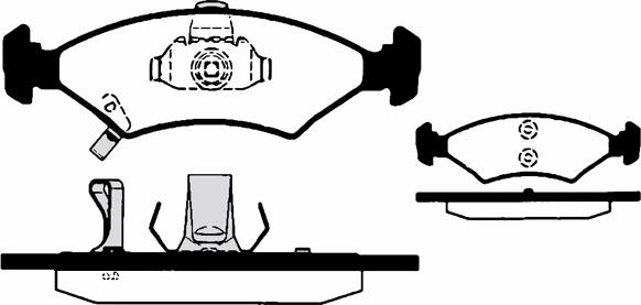 Lucas Engine Drive GDB3096 - Комплект спирачно феродо, дискови спирачки vvparts.bg