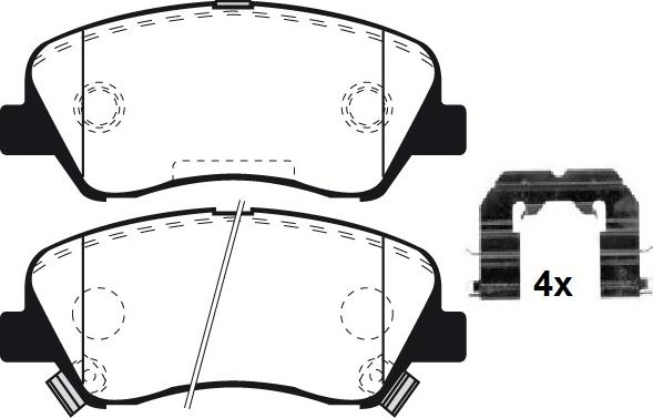 Raicam RA.1052.0K1 - Комплект спирачно феродо, дискови спирачки vvparts.bg