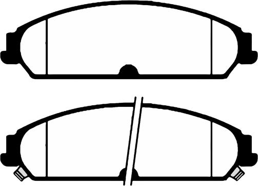 Ferodo FSL4078 - Комплект спирачно феродо, дискови спирачки vvparts.bg