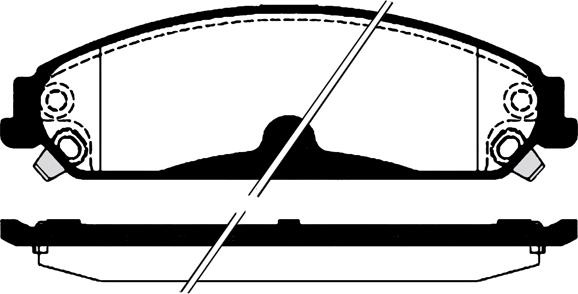 OEMparts 05142558AA - Комплект спирачно феродо, дискови спирачки vvparts.bg