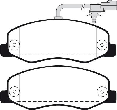 MEC-Diesel 570588 - Комплект спирачно феродо, дискови спирачки vvparts.bg