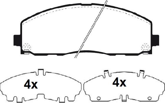 Raicam RA.1167.0 - Комплект спирачно феродо, дискови спирачки vvparts.bg