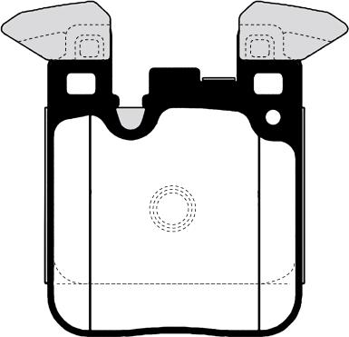 HITEC H 1861 - Комплект спирачно феродо, дискови спирачки vvparts.bg