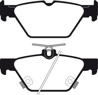 Jurid 575126J-D - Комплект спирачно феродо, дискови спирачки vvparts.bg