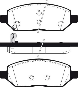 Textar 22328 - Комплект спирачно феродо, дискови спирачки vvparts.bg