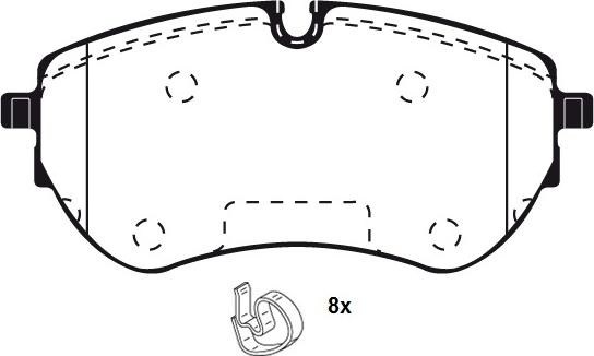 Raicam RA12440 - Комплект спирачно феродо, дискови спирачки vvparts.bg